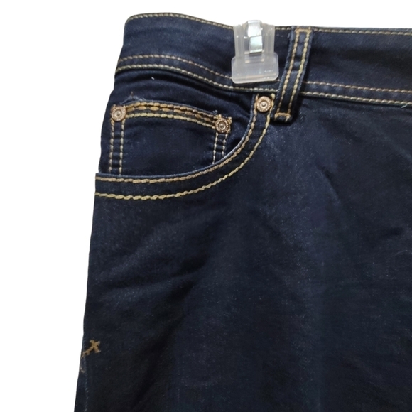 JORDACHE Skinny Jean Sz 16 Cotton Blend w/Back Embroidered Pockets - Picture 3 of 8